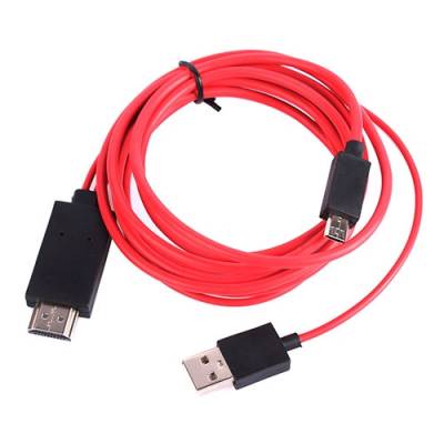 MHL кабель USB, переходник с MicroUSB на HDMI, 1.8м 5pin