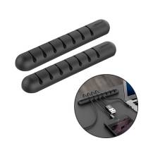 2x Держатель органайзер для 7 кабелей, силиконовый клейкий Ugreen LP114