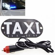 Автомобильное LED табло табличка Такси TAXI 12В, синее в прикуриватель