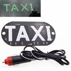 Автомобильное LED табло табличка Такси TAXI 12В, зеленое в прикуриватель