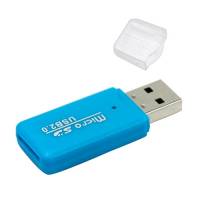 USB 2.0 MicroSD TF T-Flash кардридер картридер мини, цветные