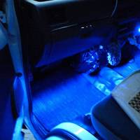 Декоративная 4x3 LED подсветка салона автомобиля