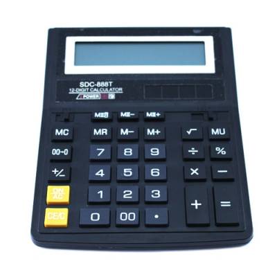 Калькулятор настольный бухгалтерский 20х15см 12-разрядный SDC-888T