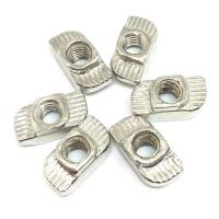 10x Гайка Т-образная M6 для 8мм паза алюминиевого профиля 30 серии