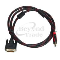 Кабель переходник DVI - HDMI 1.8м позолоченный