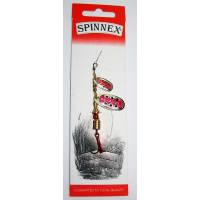 Вращающаяся тандемная блесна Spinnex, 6 г. Красная