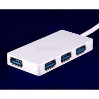 USB 3.0 Хаб на 4 порти USB 3.0 з вимикачами + додаткове живлення