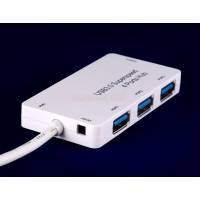USB 3.0 Хаб на 4 порти USB 3.0 з вимикачами + додаткове живлення