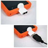 USB OTG адаптер переходник РОБОТ с MicroUSB на USB