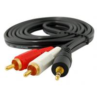 Кабель аудио 3.5мм- 2xRCA (папа) 5м