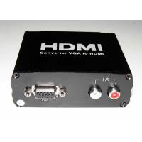 Видео аудио конвертер VGA на HDMI в HD HDTV 1080P, черный