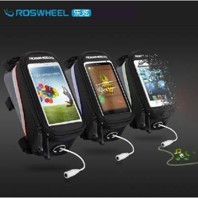 Сумка на раму для велосипеда Roswheel для смартфонів діагоналлю до 5.5 дюймів.