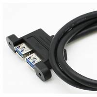 Кабель 2 порта USB 3.0 мама (female) к материнке 20 pin  мама (female) 55 см