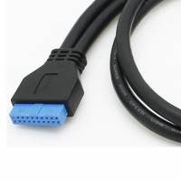 Кабель 2 порта USB 3.0 мама (female) к материнке 20 pin  мама (female) 55 см