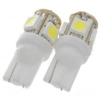 2х LED T10 W5W лампа в автомобиль, 4+1 SMD