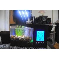 USB Аквариум с LED подсветкой и LCD часами (1,5л)