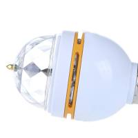Кольорова LED-лампа, що обертається, звукова активація