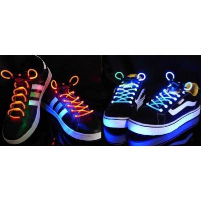 LED-шнурки, светящиеся, разноцветные