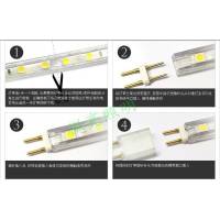 Светодиодная лента 220V SMD 3528 60 IP68 красная, red