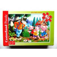 Пазл  Три поросенка, 80 шт, 5+