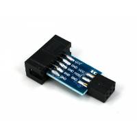 10 на 6 pin переходник, ATMEL AVRISP USBASP STK500