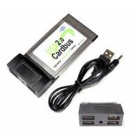 PCMCIA адаптер на 4 USB 2.0 порти, хаб