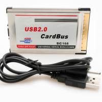 Компактный PCMCIA адаптер на 2 USB 2.0 порта, хаб