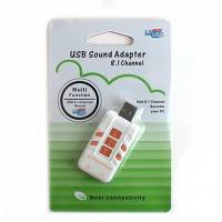USB звуковая карта 8.1 3D звук 7 кнопок управления