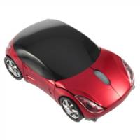 Беспроводная мышь Porsche, мышка-машинка, красная, черная