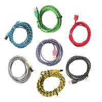 USB дата-кабель для Iphone 5 5C 5S 6 Ipad, нейлон