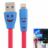 USB дата-кабель для Iphone 5 5C 5S 6, LED-смайл