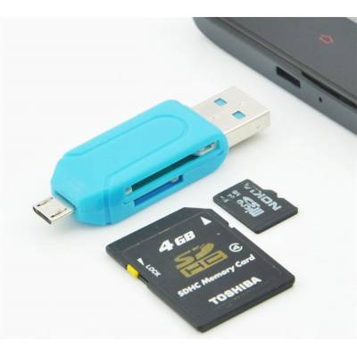 OTG USB Micro USB MicroSD SD картрідер для Android