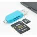 OTG USB MicroUSB MicroSD SD кардридер для Android