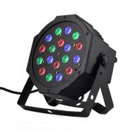 Лазерний проектор, RGB-світломузика, DMX512, 18х3 Вт