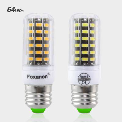 Светодиодная лампа LED E27 smd 5733, Foxacon 64 диода 5 Ватт