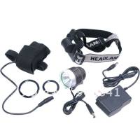 Фонарик-фара универсальная, диод CREE XML T6,  1200 люмен