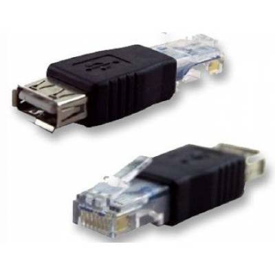 USB A Female to Ethernet RJ45 адаптер-перехідник