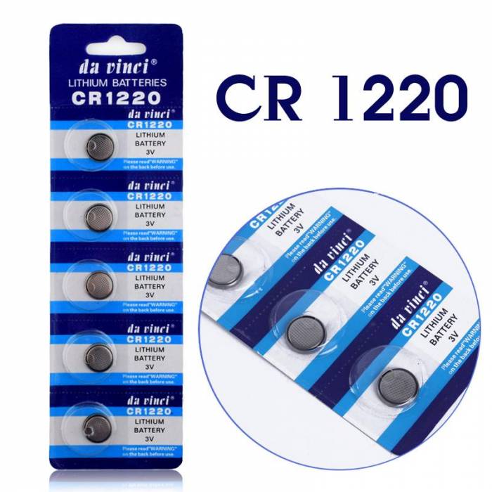 Купить батарейки таблетки CR1220 3V, литий 5 шт.