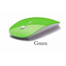 Супертонкая беспроводная радио мышь мышка, зеленая