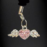 Брелок для телефону "Серце з крилами"