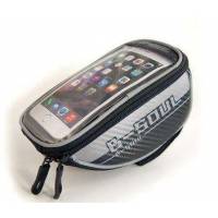 Нарамная сумка, велосумка для смартфона, L, серая