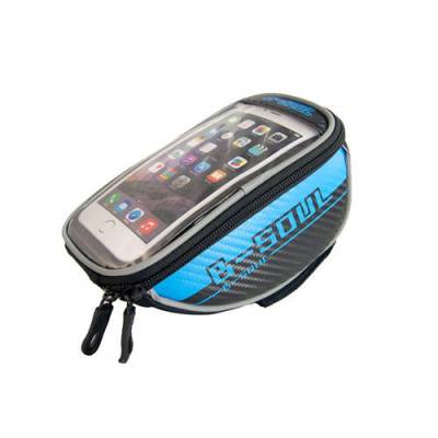 Нарамная сумка, велосумка для смартфона, M, синяя