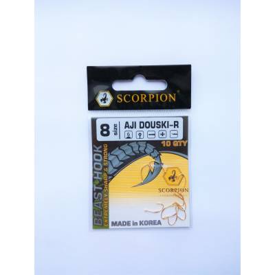 Крючок Scorpion AJI DOUSKI-R №8 (золоті)