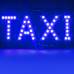 Табличка-шашка таксі TAXI світлодіодна 45 SMD LED покращена, синій, білий, зелений колір світла