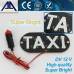 Табличка-шашка такси TAXI светодиодная 45 SMD LED, улучшенная, зеленый, белый, синий, красный цвет