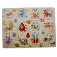 Обучающая деревянная доска Сегена, рамки вкладыши, насекомые