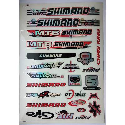 Наклейки на велосипед Shimano