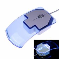 USB оптическая мышь мышка, прозрачная, подсветка