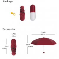 Компактный зонтик с капсулой для удобного хранения женские и мужские модели