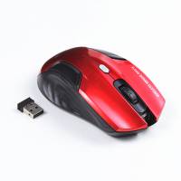 Беспроводная игровая мышь мышка Estone E1500 1200dpi, красная